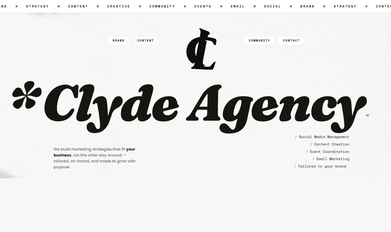 Clyde Agency website